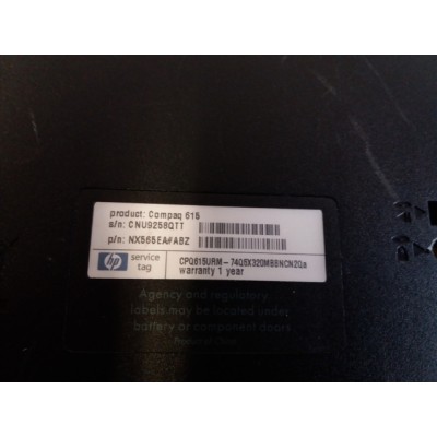 HP COMPAQ 615 COVER INFERIORE BASE